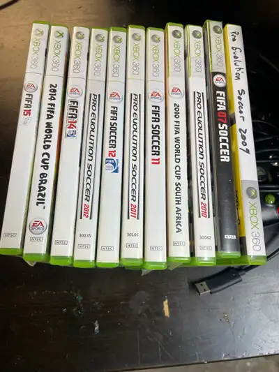 Microsoft Xbox 360 Elite Console with 10 Soccer Games, View more