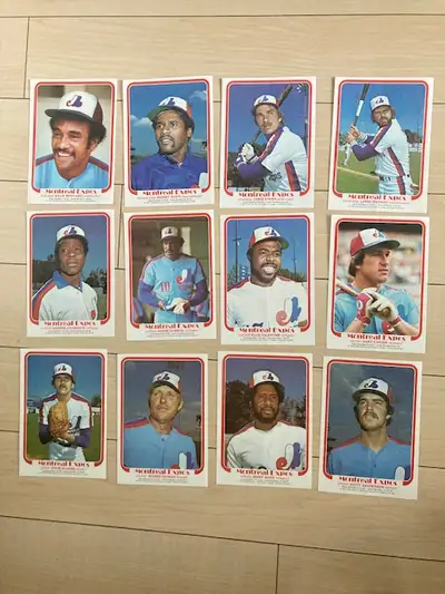 Complete 1981 O-Pee-Chee Montreal Expos mini poster set (12), View more