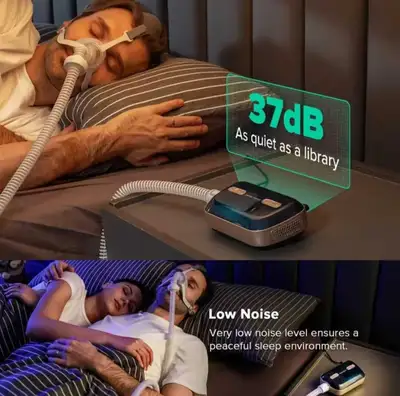 Portable Bluetooth CPAP APAP machine antisnoring YA50 auto mask , View more