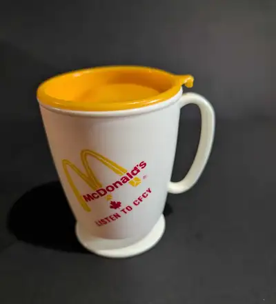 VTG McDonald's Travel Coffee Mug & Lid CFCY advertising, View more