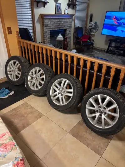 If you don’t want the rims let us no we are only charging for the four tires bought in October 25 ha...