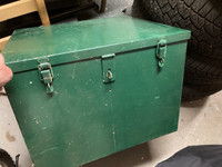 Metal cabinet and assorted parts bins with contents