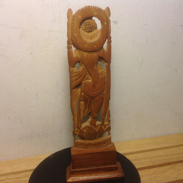 Vintage Sandle Wood Carving of a Dancing Shiva in Arts & Collectibles in Vancouver - Image 2