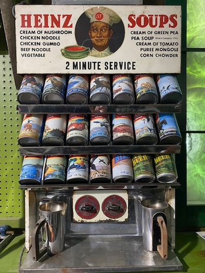 Vintage Heinz soup restaurant display, View more