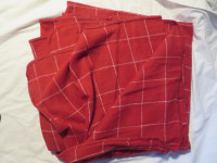 red cris cross blanket
