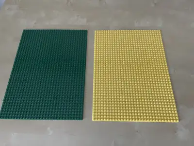 Set of 2 Baseplates 30x40-stud, NOT LEGO, , View more