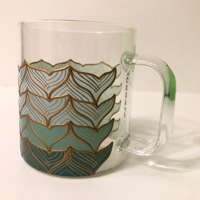 Starbucks 50th Anniversary Mermaid Glass Cup Mug 12oz in Arts & Collectibles in City of Toronto - Image 4