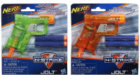 NEW Nerf Elite Sonic Jolt 2 pack Translucent GREEN ORANGE darts