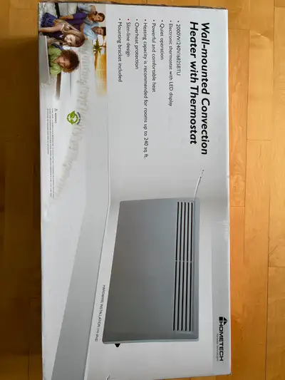 Convecteur mural 2000 watts (Hometech), View more