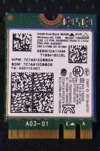 Intel Dual Band Wireless AC 7260 WiFi+BT 4.0 ***FRU***