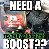 Vehicle wont start?! Need A Boost? Text 782-234-3253