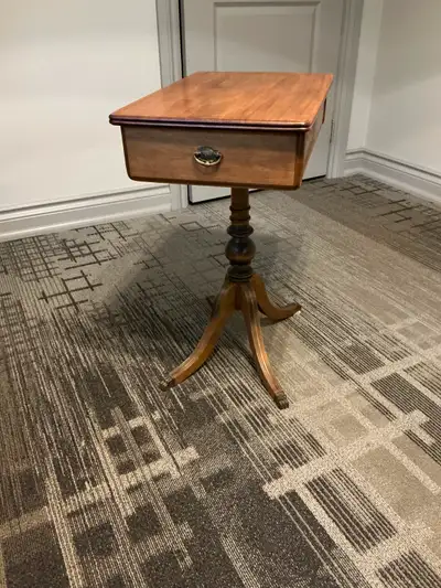 End Table with Drawer Antique Maple Duncan Fife, View more