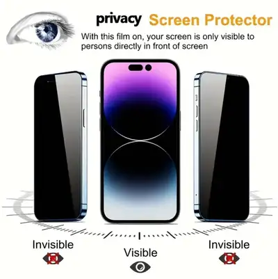 2pcs Privacy Screen Protector suitable for IPhone 14, View more