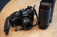 Minolta X-700 Film Camera + Lenses