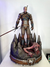 Statue Figurine Diorama Geralt The Witcher resine custom made -