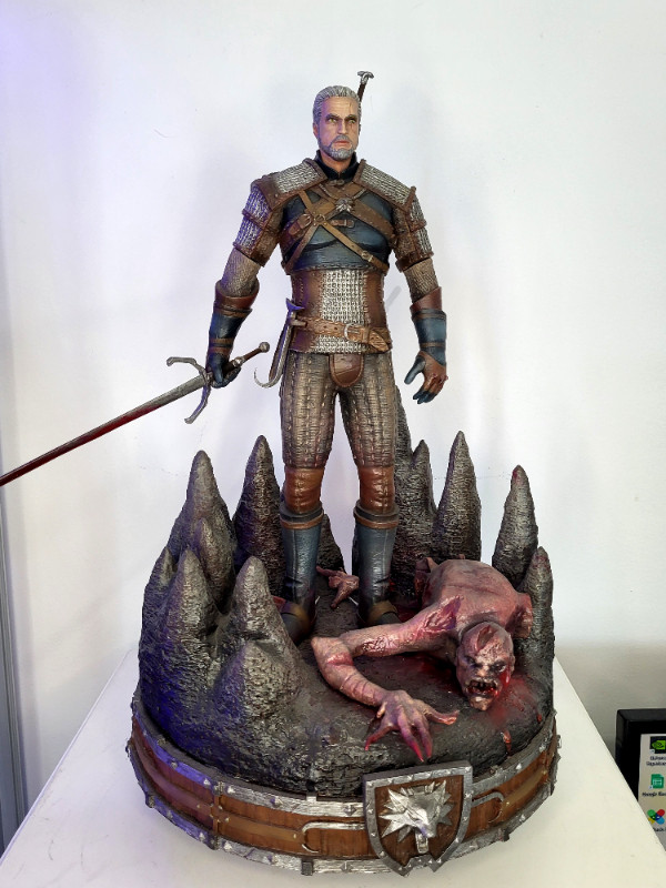 Statue Figurine Diorama Geralt The Witcher resine custom made - dans Art et objets de collection  à Laval/Rive Nord