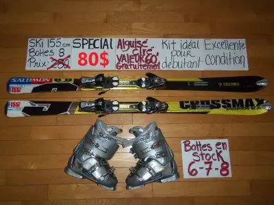 Ensembles de ski alpin titanium et twin tip 146 150 154 cm, View more