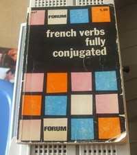 French verbs fully conjugated - Vintage