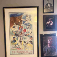  Framed Blue Jays commemorative poster 