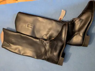 Amazonas Women's Leather Riding (Field) Boots, Black, size 9.5, View more