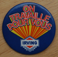 Macron épinglette IRVING vintage