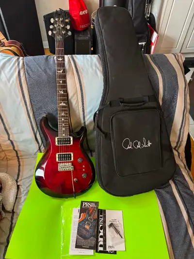 PRS S2 Custom 24 35th Anniversary Scarlet Red with gig bag, View more