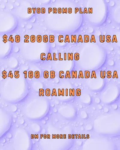 Cross-Border Plan! Canada-USA Roaming for $45, View more