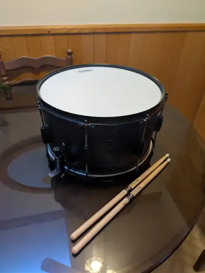 Tama snare drum., View more