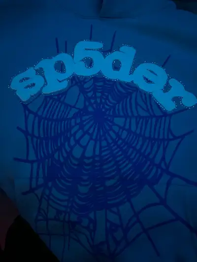 sky blue sp5der hoodie, View more
