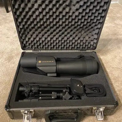 Leupold Green Ring Sequoia Spotting Scope 15-45x 60mm Straight Eyepiece. Call or text Justin for mor...