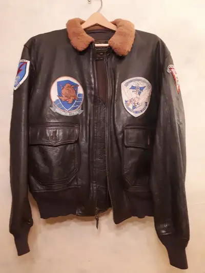 ** G-1 LEATHER FLIGHT JACKET - 1950'S KOREAN WAR REPRODUCTION**, View more