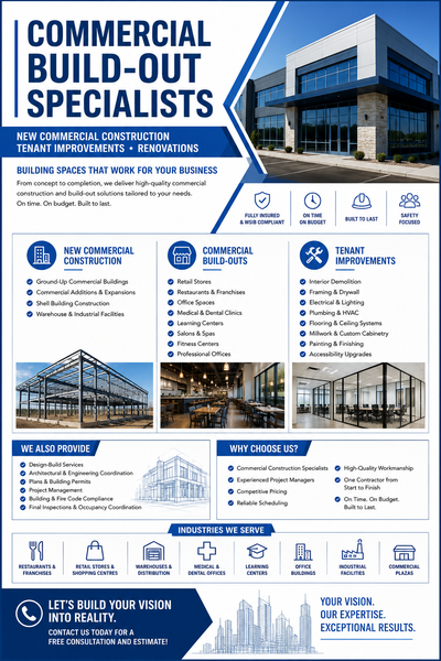 COMMERCIAL BUILD-OUT SPECIALISTS, View more