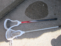 Two Junior Lacrosse Sticks 37”L (Gait)