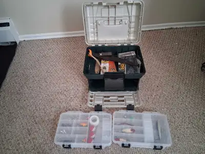 New Fishing Tackle Box with new tackle, View more