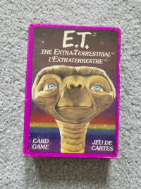 ET CARD GAME from the 80s