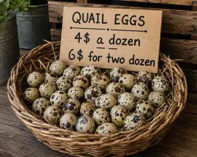 Quail eggs , View more