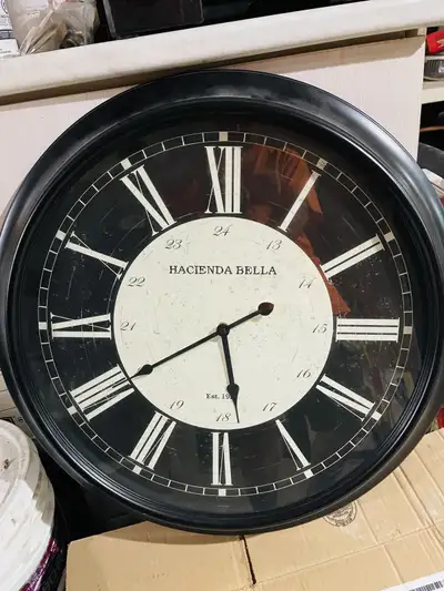 24" large wall clock, View more