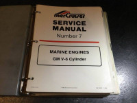1983-1990 Mercruiser Engines GM V-6 Shop Manual 185MR 3.8L 205MR