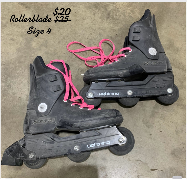 Rollerblades size 4 $20 in Skates & Blades in Medicine Hat