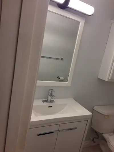 Newly done 2 bedroom apartment for rent March first. Comes with fridge and stove,microwave,storage,...