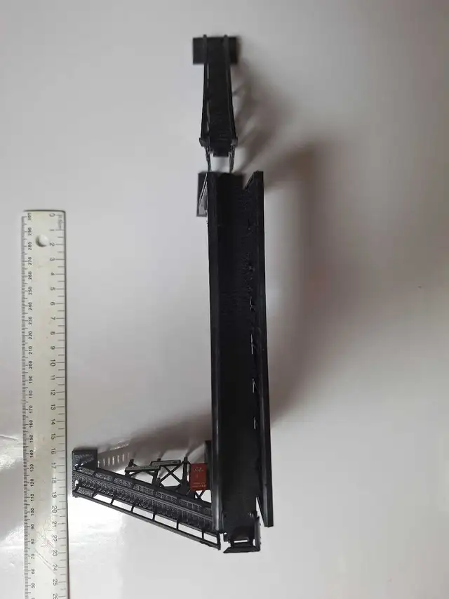 Ho scale model train track overpass walking bridge64840226743809124