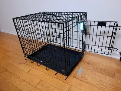 Cage pour chiens petits et moyens, lapins etc., 61-43-52 cm (24’’-17’’-20,5’’) Dimensions : Longueur...