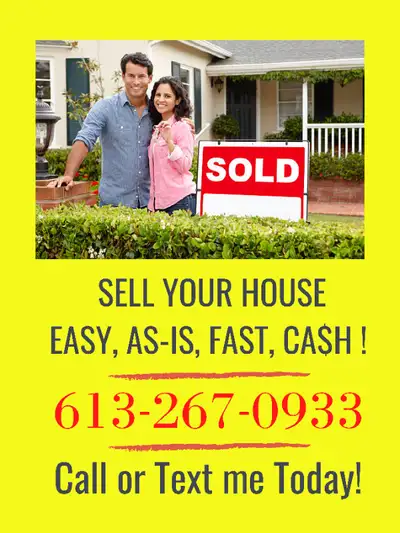 Want to sell your house, Easy, As-is, Fast, Cash Major or Minor repairs, No offer yet, Power of sale...
