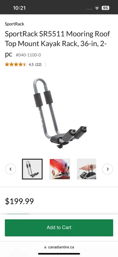 Get ready for kayaking season with these SportRack SR5511 Mooring Roof Top Mount Kayak Racks! I'm se...