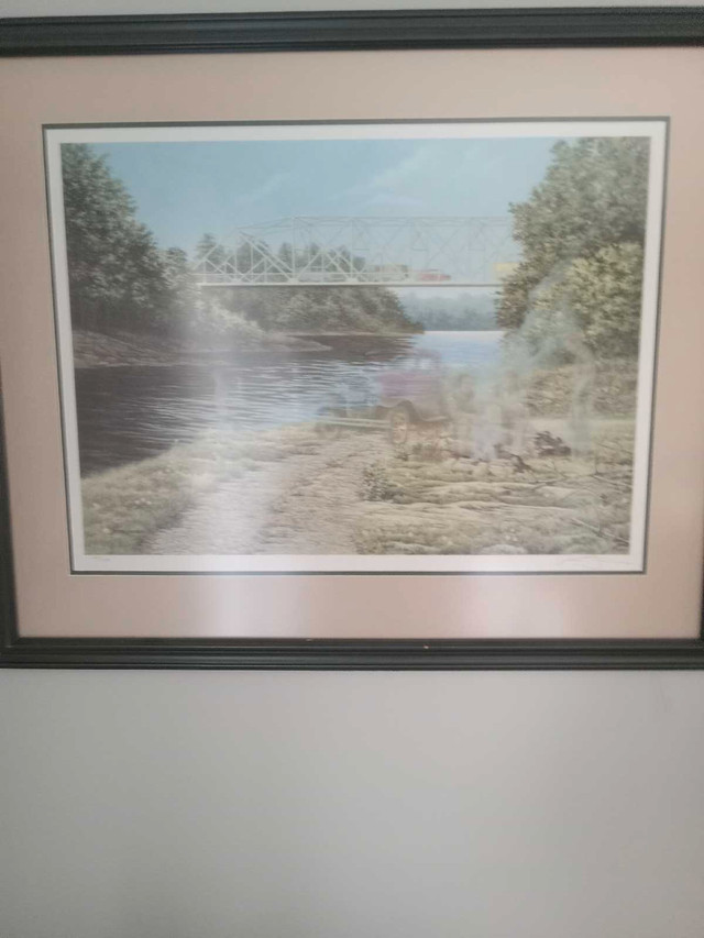 Framed James Lumbers print in Arts & Collectibles in Oshawa / Durham Region
