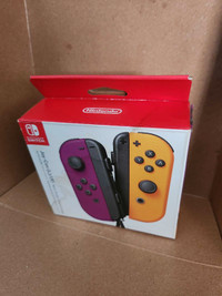 Neon Purple And Orange Joy-Cons - Nintendo Switch - Open Box