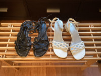 Black and White Sandals size 7.5