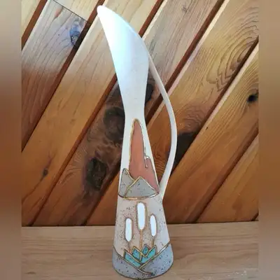 Vintage Tall Southwestern Pottery Vase, View more