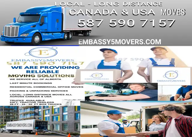 $90 HR For 2 MOVERS  & TRUCK CALL 587 590 715763013091622017123