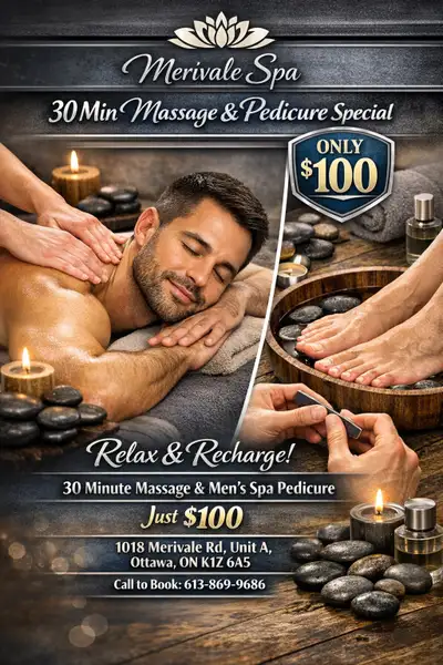 MERIVALE SPA – Massage and Pedicure Services, View more
